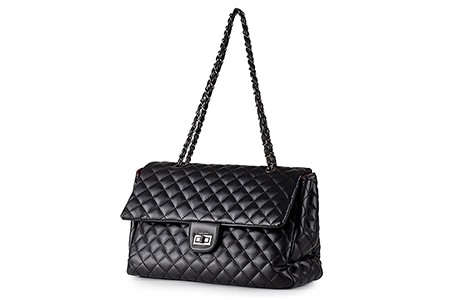 Black Metal Chain ladies handbag