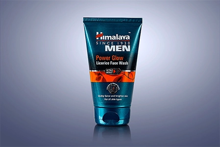 himalaya men facewash on gradient color background